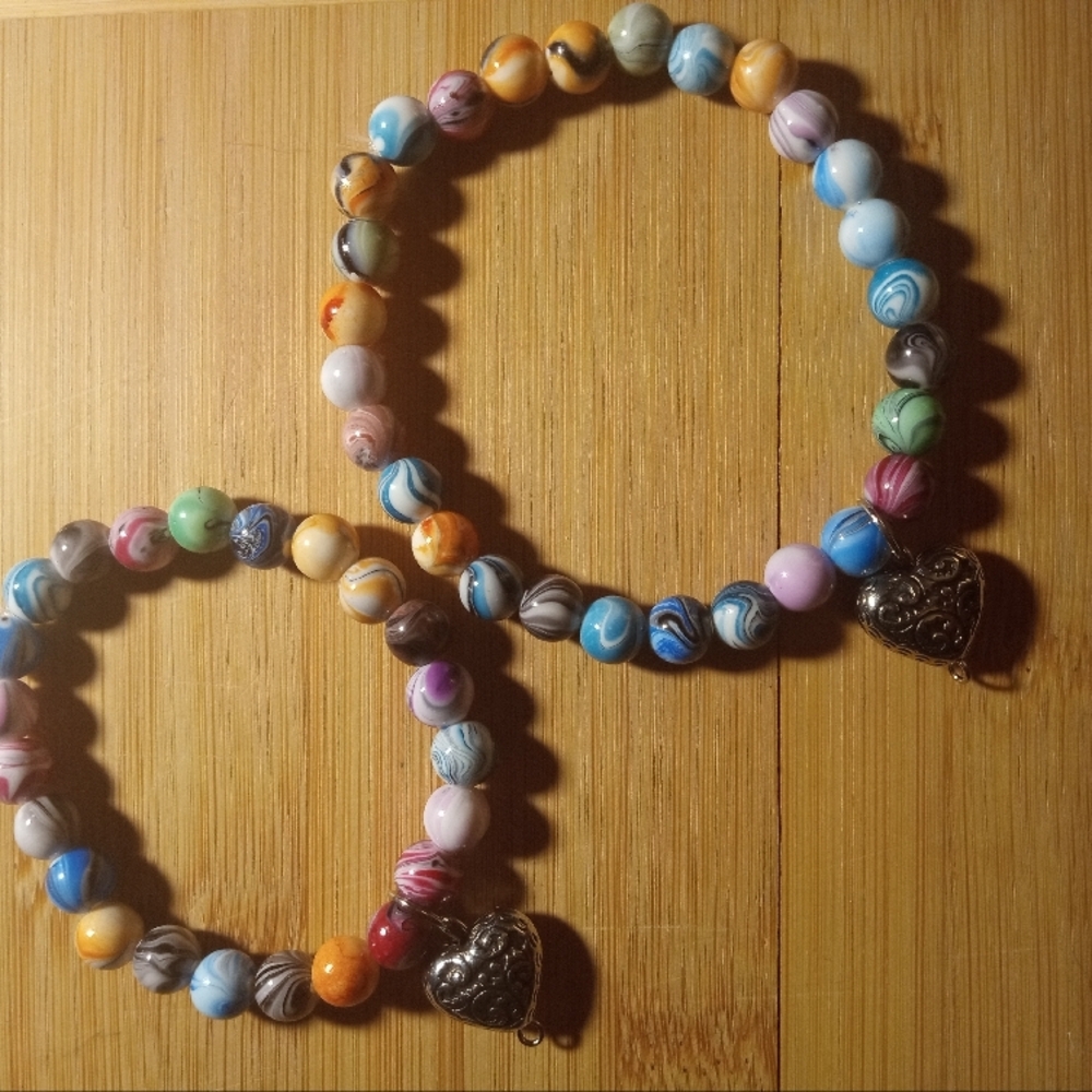 Gold Charm Bracelet with Gemstones